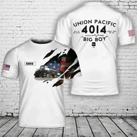 Custom Union Pacific Steam Locomotive 4014 BIG BOY S-6XL 3D T-shirt MO1029