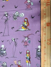 Nightmare before Christmas Cotton Fabric 45" Wide By The Yard