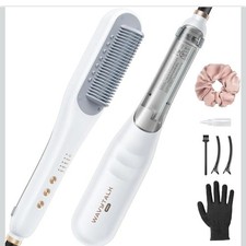 Pro Steam Hair Straightener Brush, Steamline Pro 3-In-1 Straightening Brush for