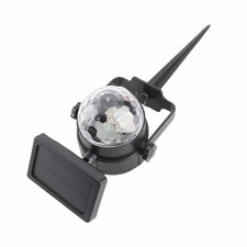 Solar Powered Rotating Multi-Color Party Projector Light For Xmas OT