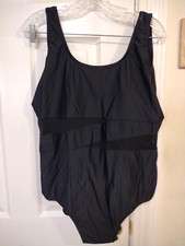 Women's black One Piece Bathing Swim Suit size 2X 18/20W CATALINA