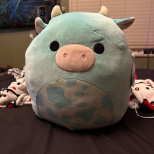 Tuluck the Blue Cow Squishmallow 16 Easter 2023 Ultra Rare BRAND NEW w/ Tag