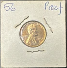 1956 Lincoln Wheat Penny Cent - Proof
