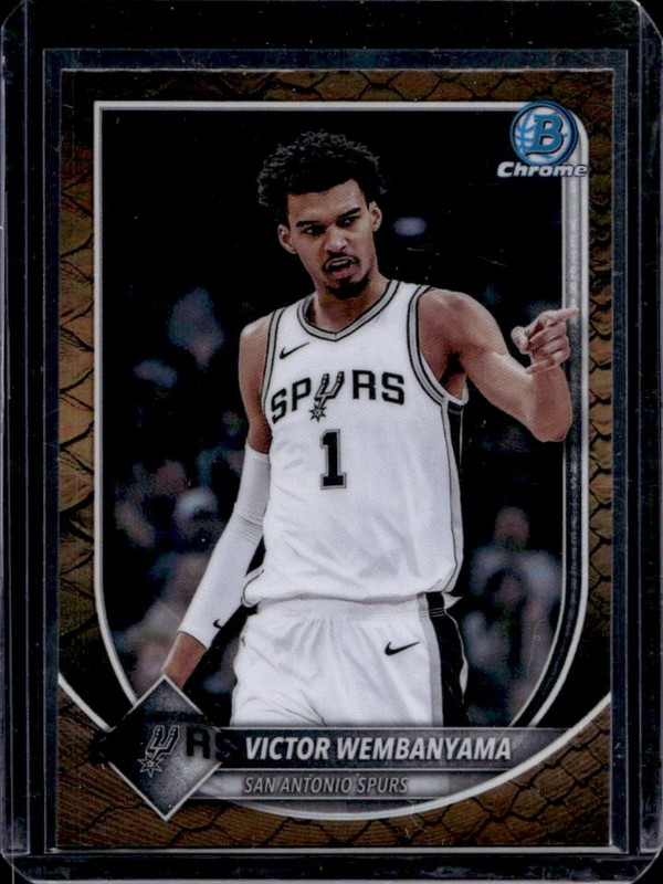 2025-26 Bowman Victor Wembanyama Chrome Reptilian Refractor #BCV-143 Spurs