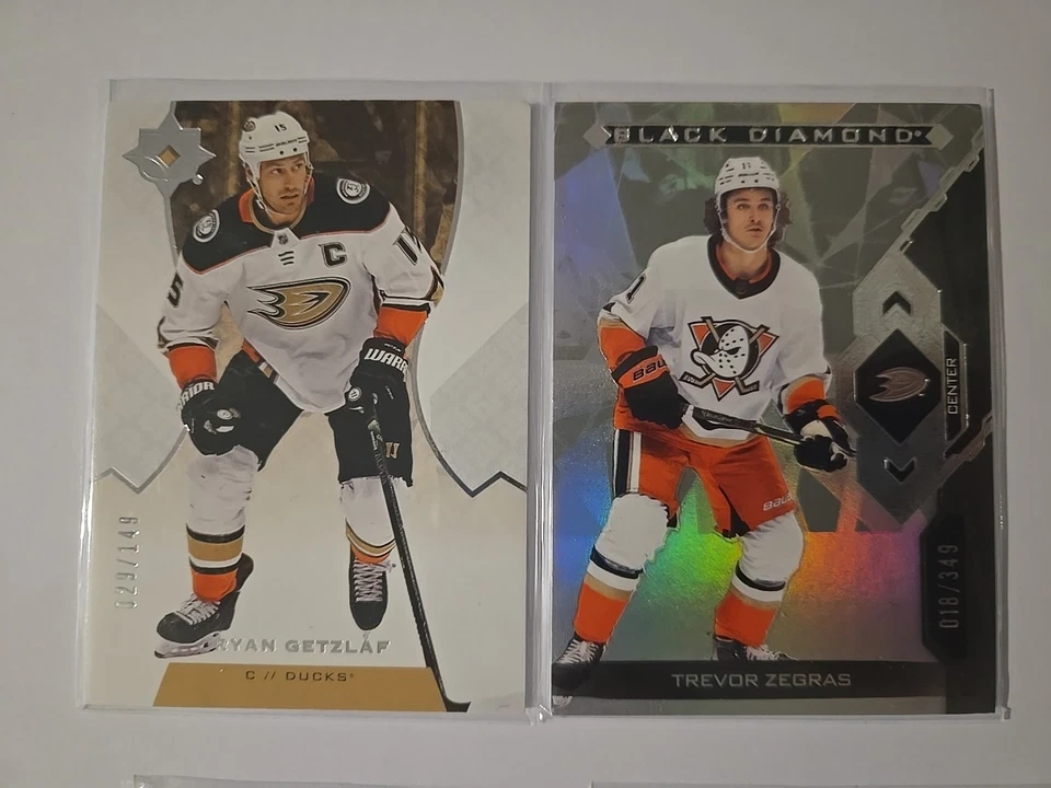 NHL Anaheim Ducks Lot. 2 Autos, 2 Jersey, 2 #'d, Young Guns, +. Zegras, Teemu, + - Image 4 of 4