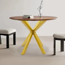 Gold Table Leg Table Base Metal Coffee Table Leg w/4 Suction Cups Floor Standing