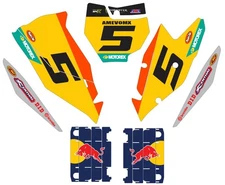 Number Plate Decals for KTM SXF SX 125-450 2016-2018 stickers