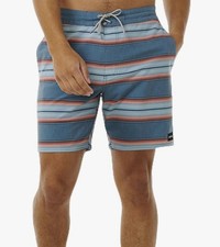 Rip Curl Men's Line Up Layday 18" Boardshorts In Blue Stone Size 32 New