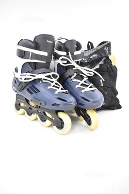 Oxelo 500 Mens Roller Skates White Blue Size 46 Complete Set