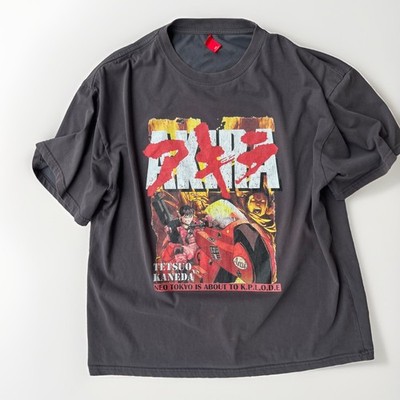 Rare Akira Tetsuo vs Kaneda Anime Graphic T-Shirt Neo Tokyo Front Back Print XL