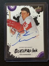 2025-26 UD Detroit Red Wings Centennial Octopus Ink Pete Stemkowski