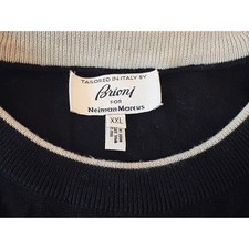 Brioni Black Light Gray Tip Extrafine Pure Wo...