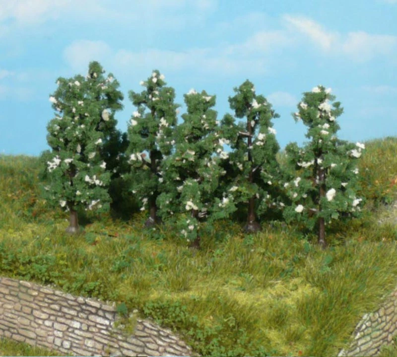 Alberi da giardino per modellismo verde primavera 5 pz. H.cm. 8,5 HO-1/87 Krea Alberi da giardino per modellismo verde primavera 5 pz. H.cm. 8,5 HO-1/87 Krea