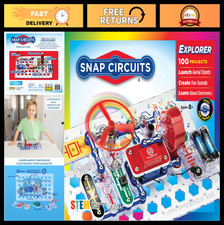 Electronics Exploration Kit - 100 Projects, STEM Educational Toy, 28 Parts, Age