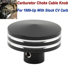 Black CV Carburetor Choke Knob 1X For Harley Sportster883 Road King Softail FXST