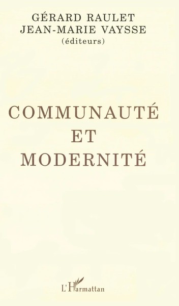 GéRard Raulet | Communauté Et Modernité | Taschenbuch | FranzöSisch (2020)-image