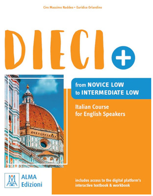 DIECI+ Novice Low to Intermediate Low, Italian Course for English Speaker SEALED
