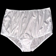 New White Vanity Fair Nylon Brief Panties Sz 12 / 5XL