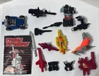 Vtg Hasbro Transformer G1 Mixed LOT Parts Pieces Booklet Blaster Gun Sword Japan