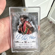 2016 Topps WWE Kofi Kingston Autographed Trading Card Undisputed Original