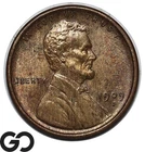 1909-S Lincoln Cent Wheat Penny, Tough This Nice, Key Date Choice BU