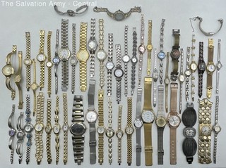 Lot Of 51pcs Assorted Unisex Adults Multicolor Analog Wristwatches 1900g