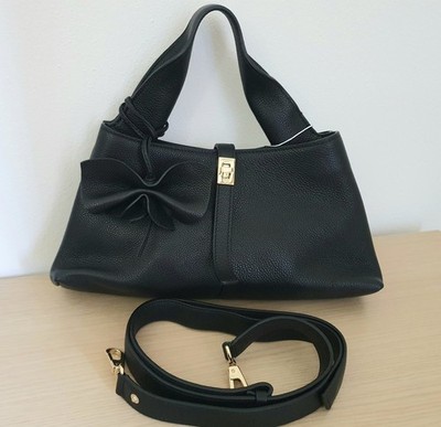 Weekend Max Mara Umhängetasche Leder schwarz