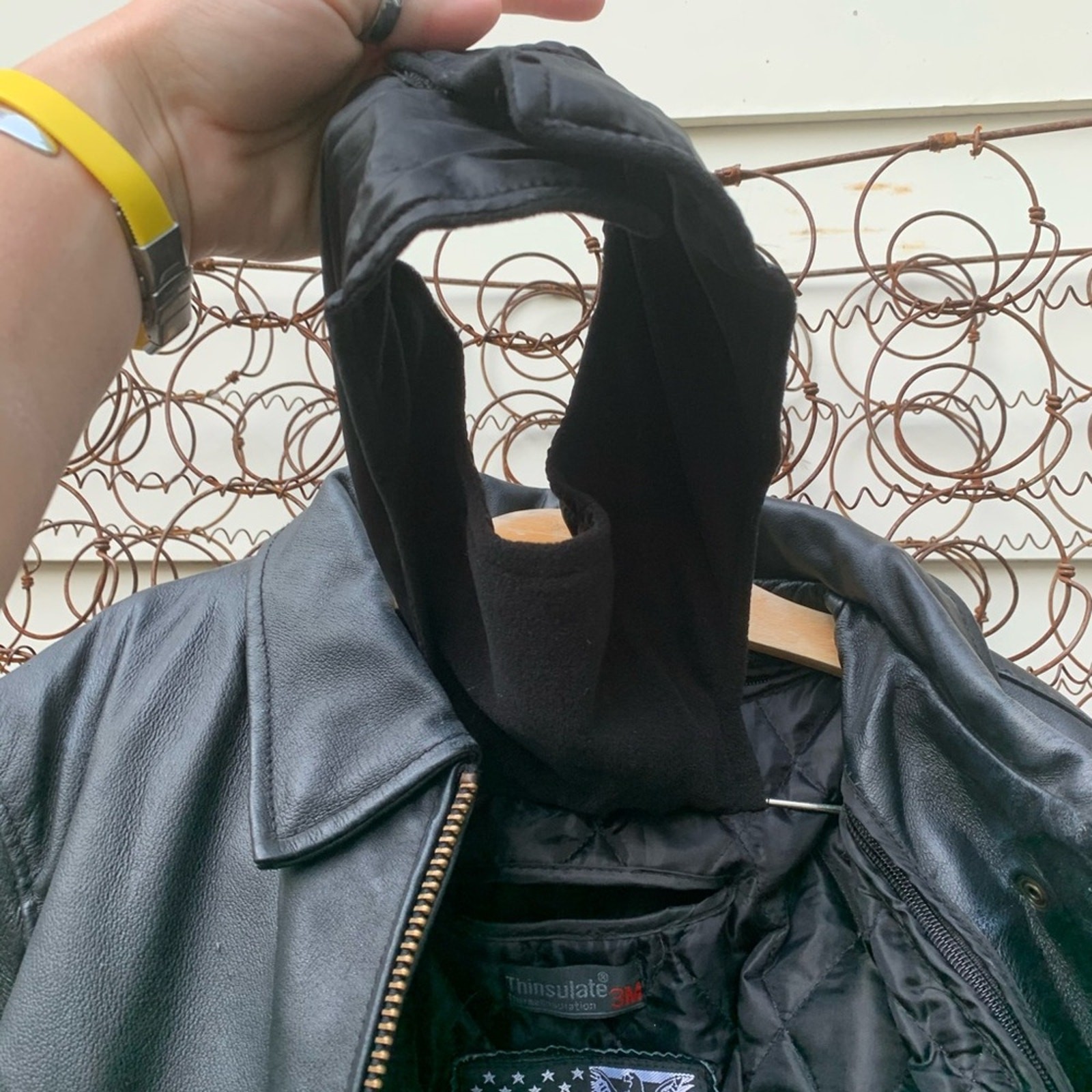 USA Bikers Dream Apparel black motorcycle jacket