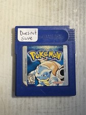 Pokemon Blue Version Game Boy, 1998  Authentic  Dead Battery