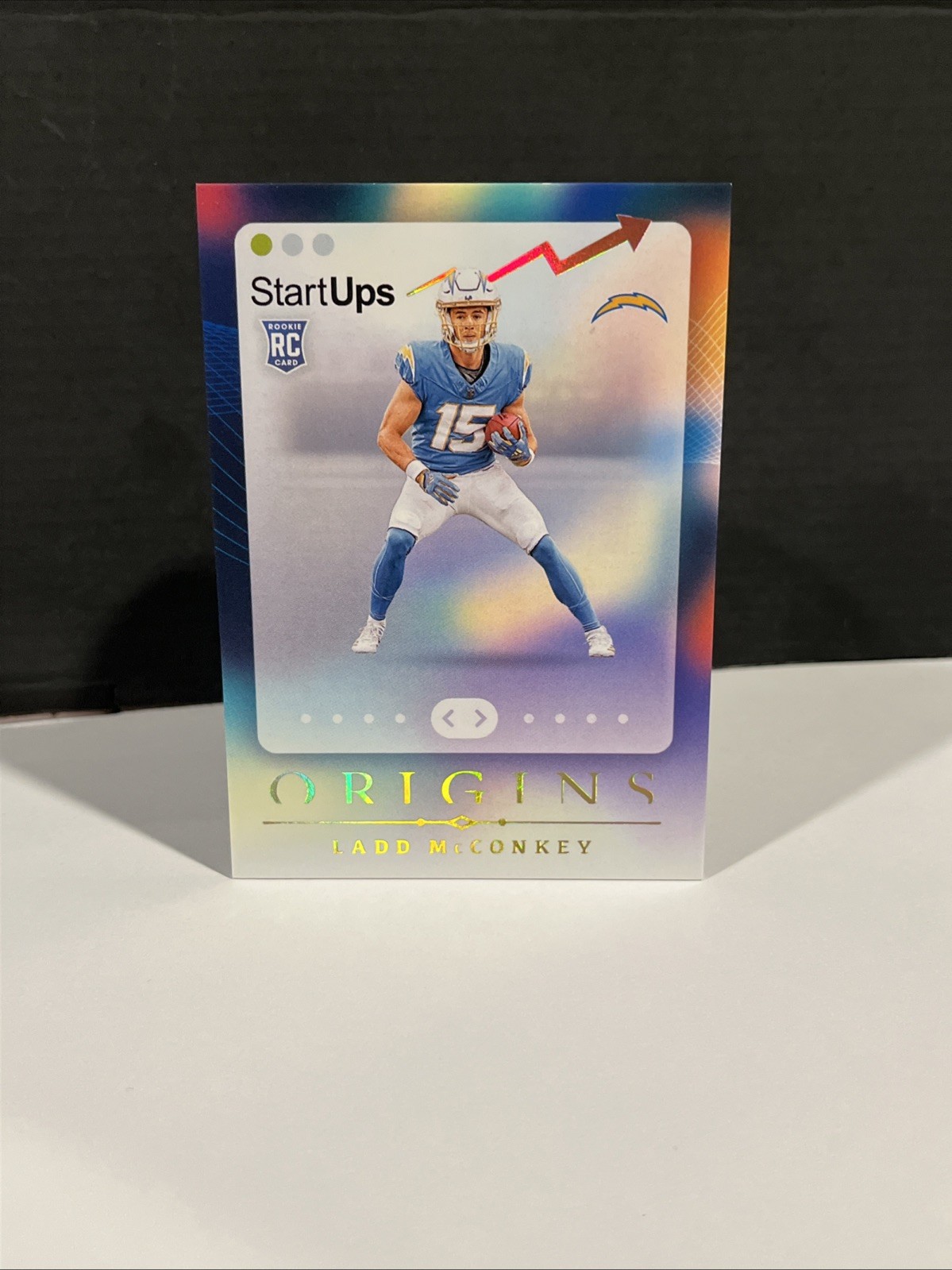 2024 Panini Origins Ladd McConkey StartUps RC #11 Los Angeles Chargers Rookie