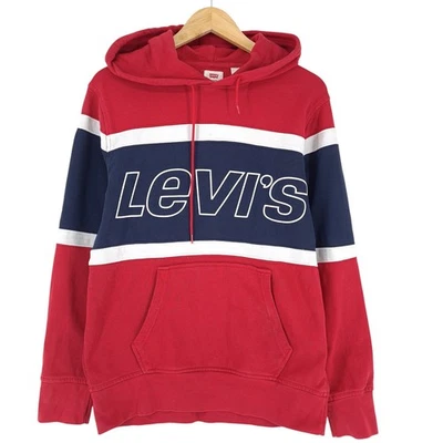 Veste à Capuche Levi's Vintage Rouge En Coton Taille S Pull Over à Enfilage - Photo 1/4