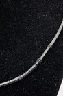14k White Gold Black Leather Cord Necklace 2.3g — photo 2