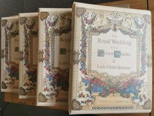 Royal Wedding Prince Charles & Diana Spencer Stamp Albums x4 A-Z Stanley Gibbons