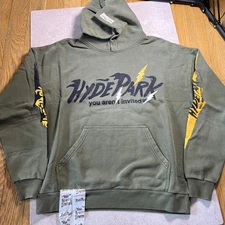 Hyde Park Electric Feel Hoodie Men’s Sz Med. Green. Oversized $225