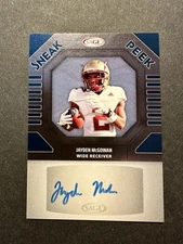 2025 Sage Low Series Jayden McGowan Sneak Peek Auto #SPA-JM Blue Boston College