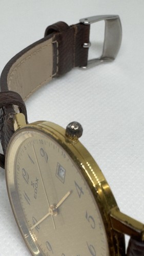 Rare EDOX Swiss Made Quartz Date Gold Plated Ladies Watch Vintage - Picture 14 of 14