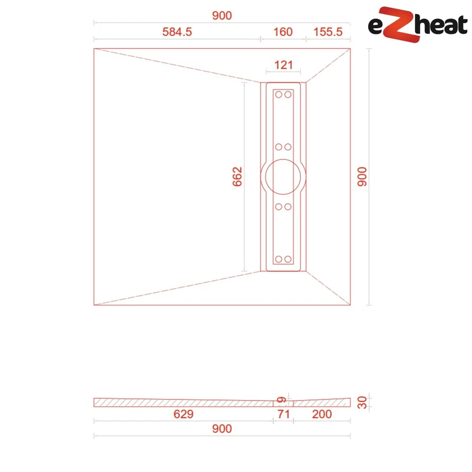 Wet Room Wetroom Shower Tray Kit 30mm Walk In Linear Drain All Sizes Available