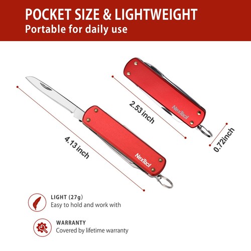 Nextool Multifuncional Mini Plegable Acero Inoxidable Exterior Cuchillo de Bolsillo Herramienta - Imagen 4 de 23