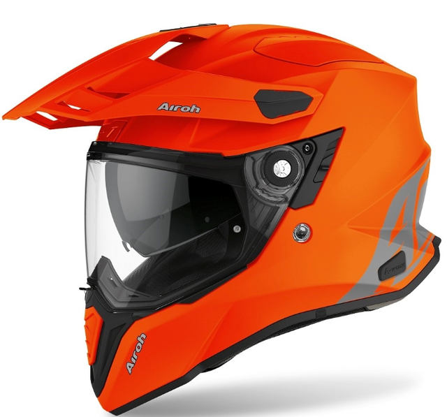 CASCO INTEGRALE TOURING COMMANDER COLOR ARANCIO FLUO IN FIBRA AIROH SIZE XL  | Acquisti Online su eBay
