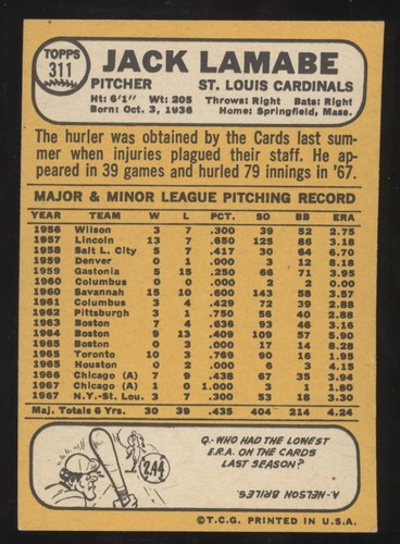 Set builders: 1968 Topps 300-399 VG/EX & better, FREE shipping - Picture 25 of 323
