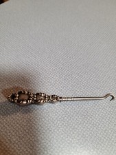 Antique Victorian sterling silver button hook