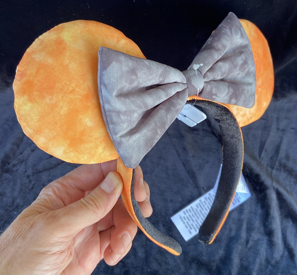 Disney Halloween Headband and Cap Set - Black and Orange Light up Pumpkin Mouse Ears Illuminated Halloween Headband  main image 2