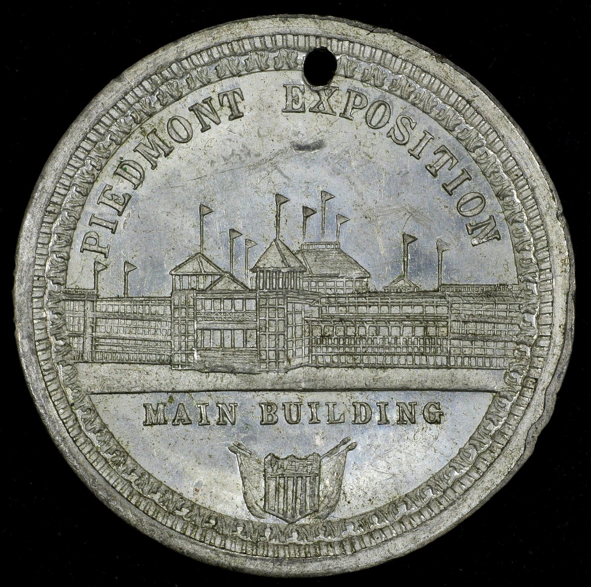 Exposition Universelle 1889 銀貨 1889 Piedmont Exposition Atalanta Georgia Main Building Medal