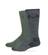 Realtree Men's Merino Wool Blend Boot Socks 2 Pair