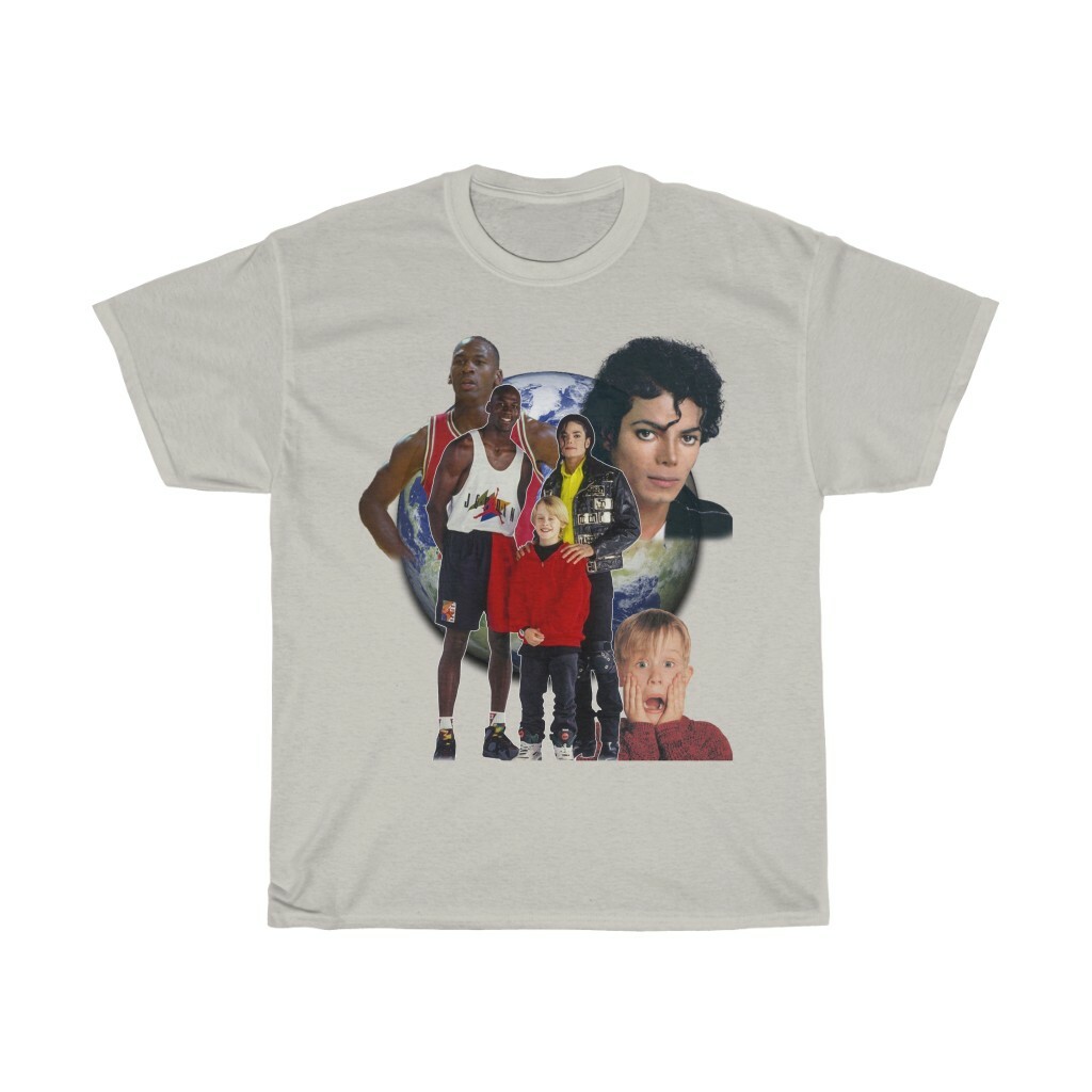 Michael Jordan Michael Jackson Macaulay Culkin Vintage Inspired Shirt  Fashion | eBay
