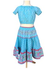 Ensemble top et jupe tissu