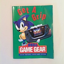 Vtg 1992 Fold Out Sega Genesis Game Gear Get A Grip Sonic Batman Returns Booklet