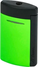 S.T. DUPONT MINIJET 3 "FLUO" JET FLAME LIGHTER / 010872 GREEN-BLACK