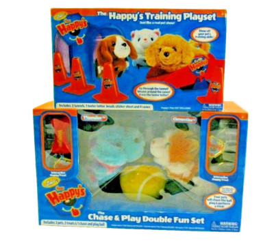 The Happy's Chase & Play Double Fun Set and Happy's Training Playset ZHU 