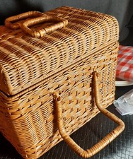 Picnic Basket Rattan 13 Inch